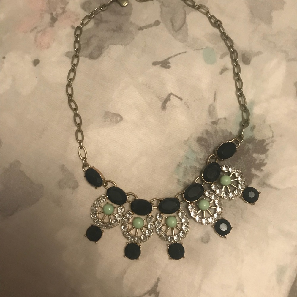 Navy statement necklace from J.Crew